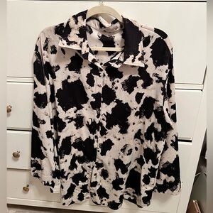 Cow print blouse